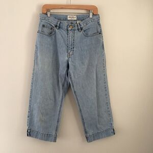 VINTAGE Eddie Bauer high rise capris jeans | 8P